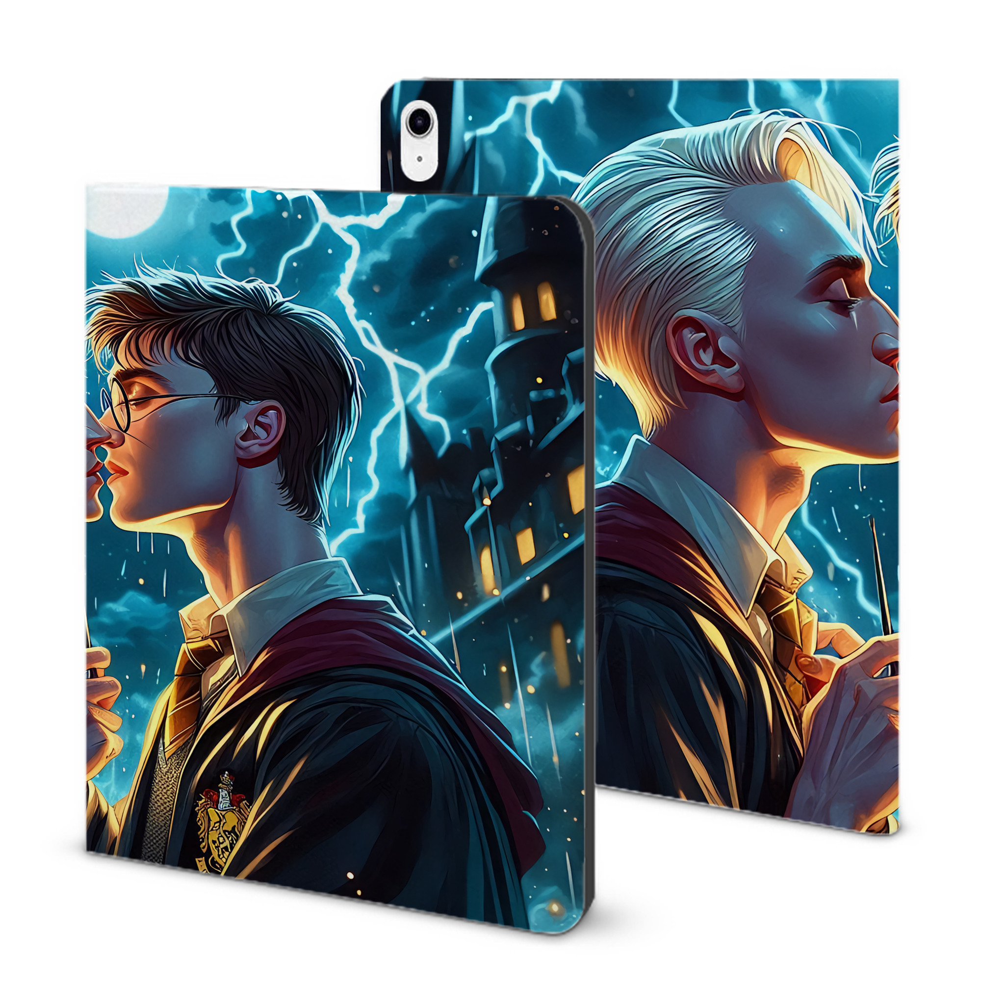 （画像用） Harry Potter ハリー・ポッターシリーズ IPad ケース ブック型 PUレザー TPU 耐衝撃 軽量 薄型 ペン収納なし 全面保護 IPad 各モデル対応
